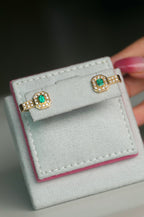 Pendientes retorcidos Octavia Halo