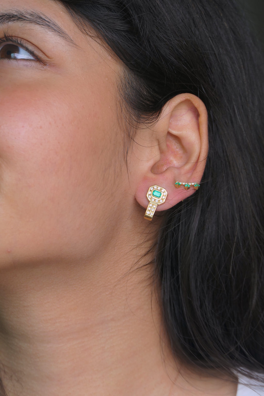 Pendientes retorcidos Octavia Halo