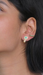 Pendientes retorcidos Octavia Halo
