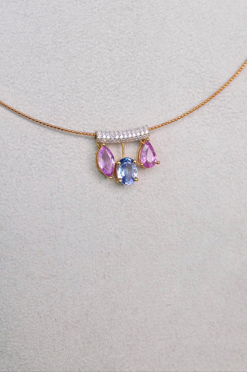 Pastel Drift Slider Necklace