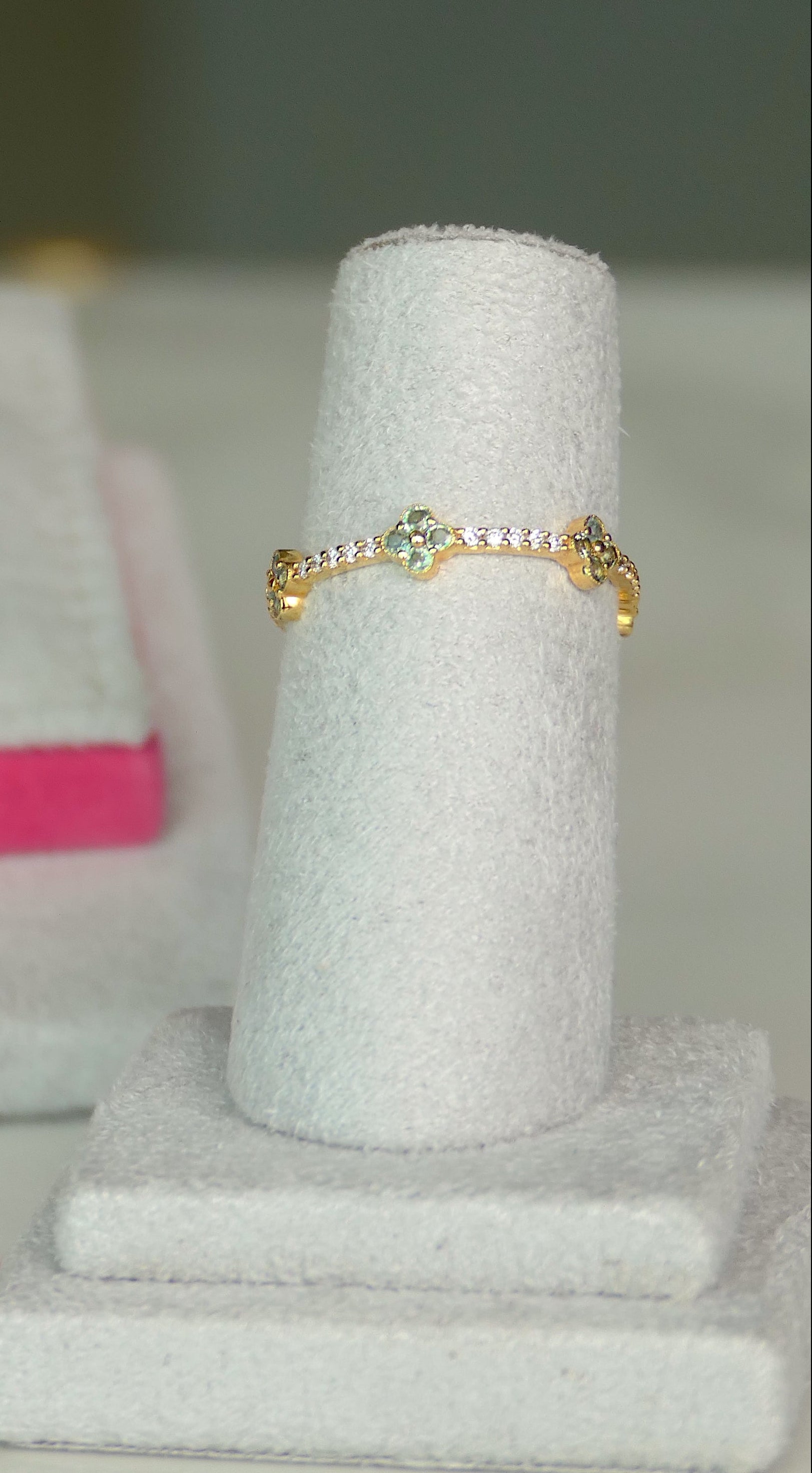 Blossom Motif Eternity Ring Band