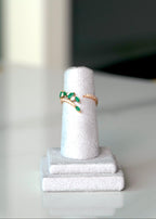 Emerald Vine Wrap Ring