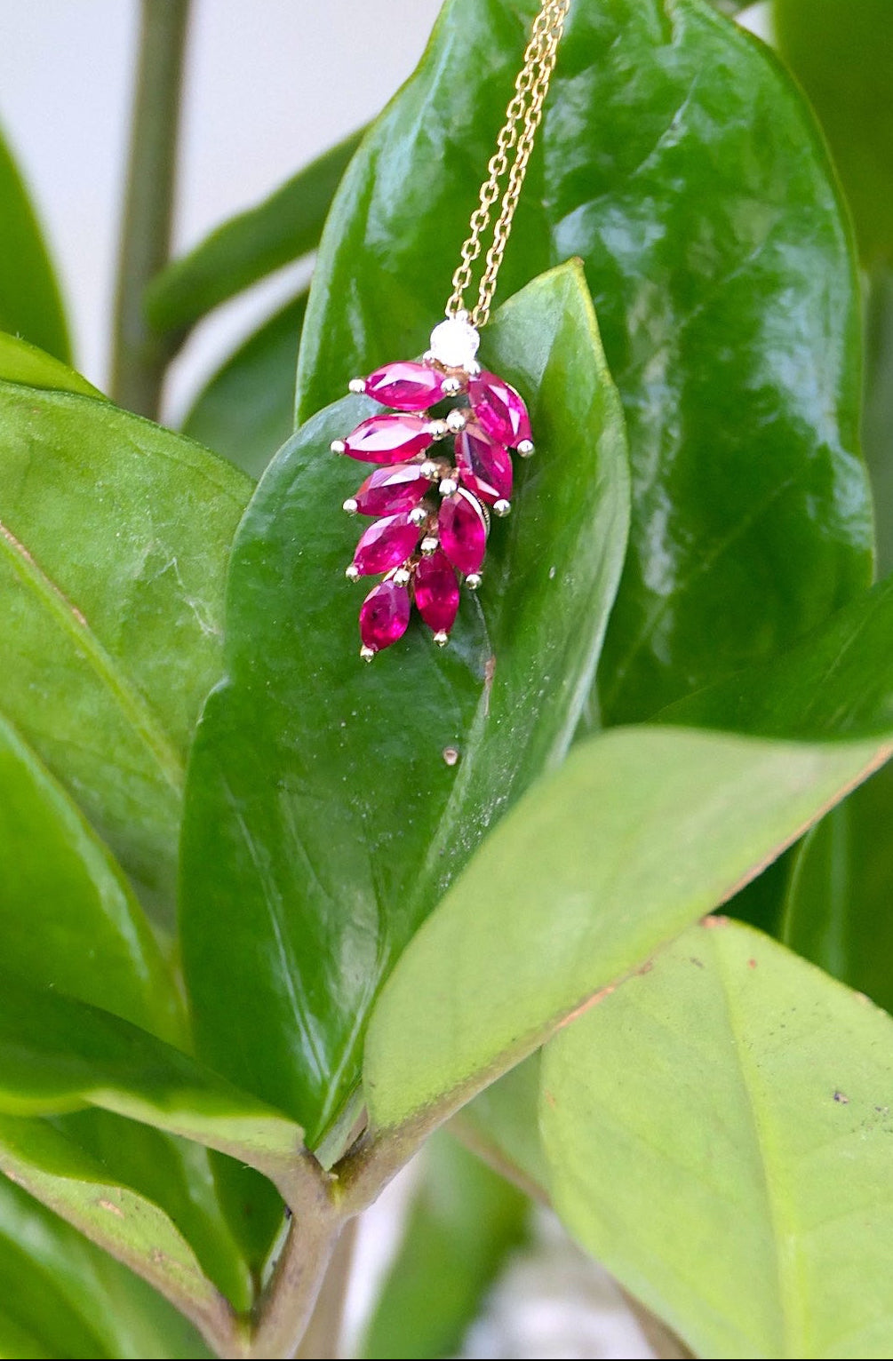 Cascade Marquise Drop Necklace