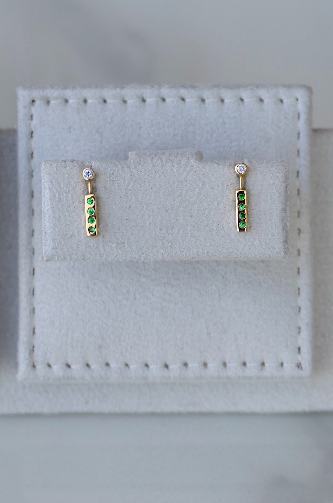 Linear Glow Drop Studs Earrings
