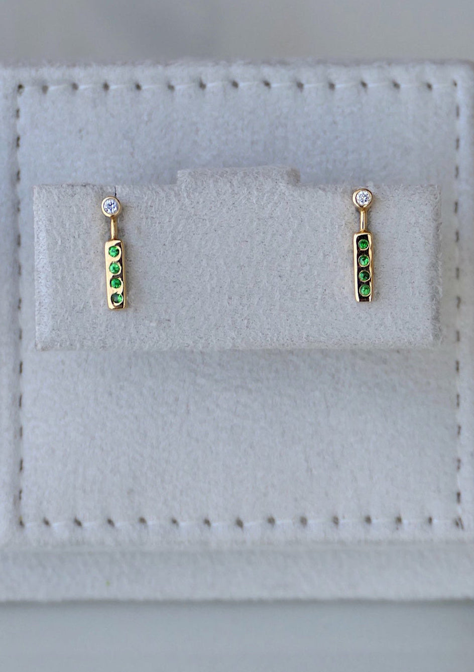 Linear Glow Drop Studs Earrings