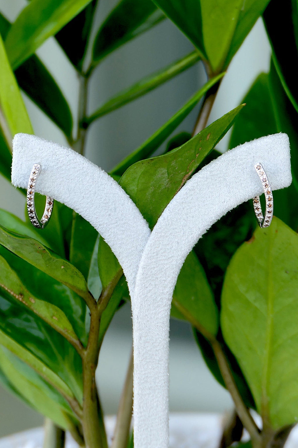 Aretes de aro Mocha Luxe