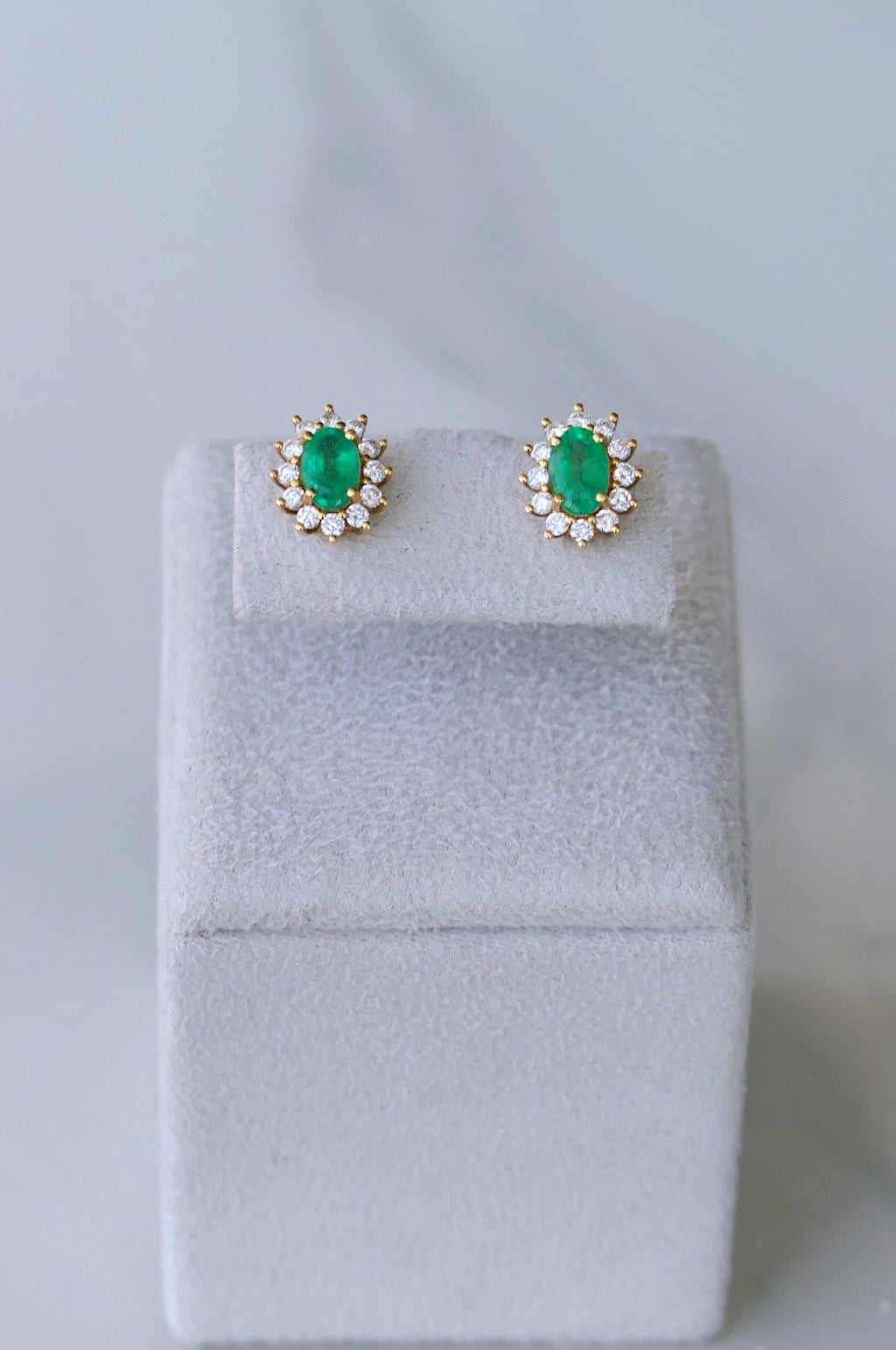 Royal Halo Oval Studs