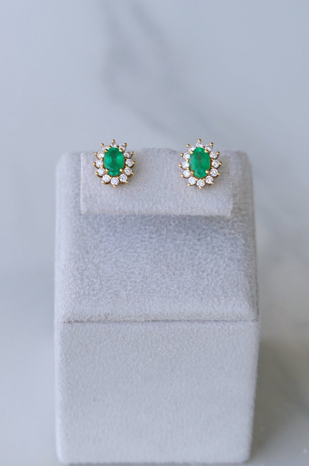 Pendientes Royal Halo Oval