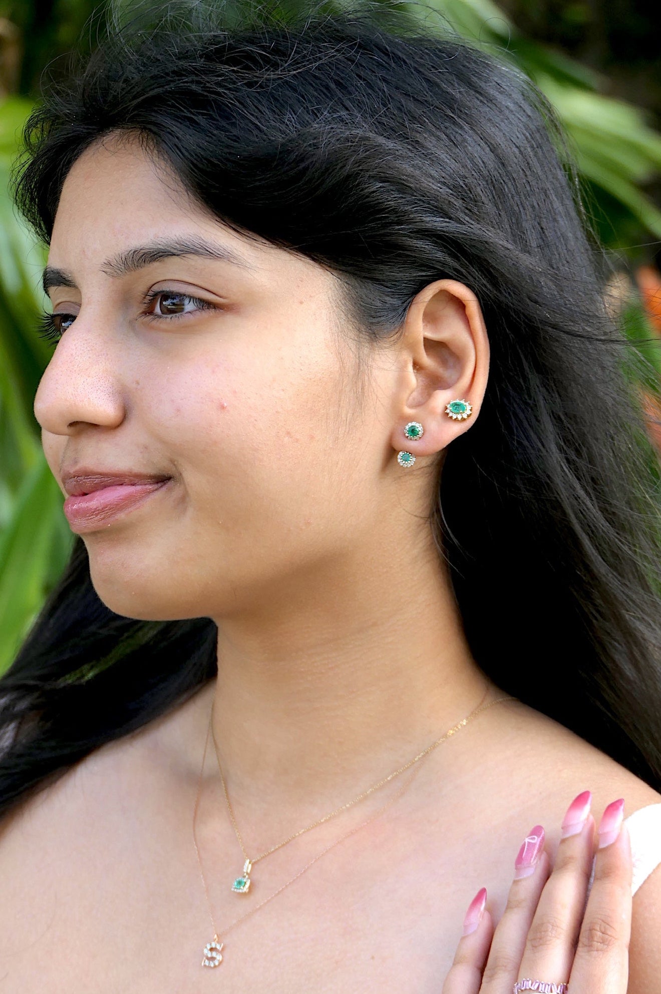 Pendientes Royal Halo Oval