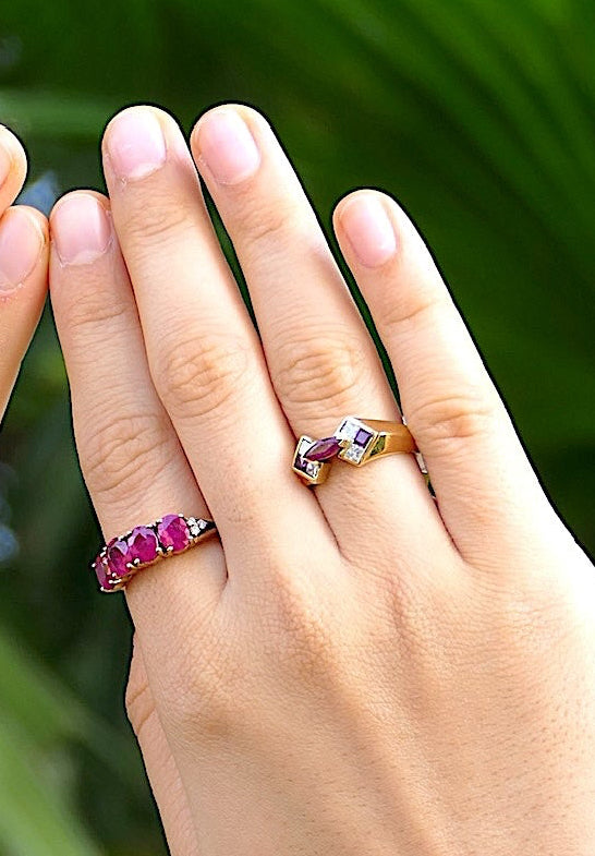 Navette Link Statement Ring