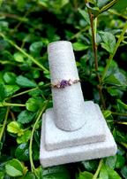 Anillo de cinco piedras en cascada