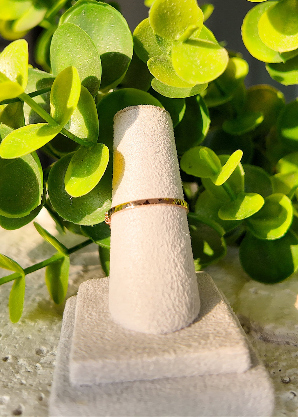 Emerald Diamond ZigZag Band Ring