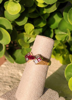 Navette Link Statement Ring