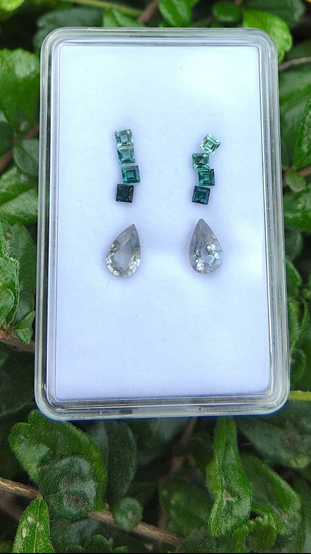 Lagoon & Mist Tourmaline Earring Pair Set