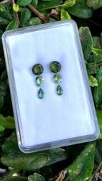 Mint Cascade Tourmaline Earring Pair Set