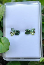 Par de aretes de turmalina Green Mirage