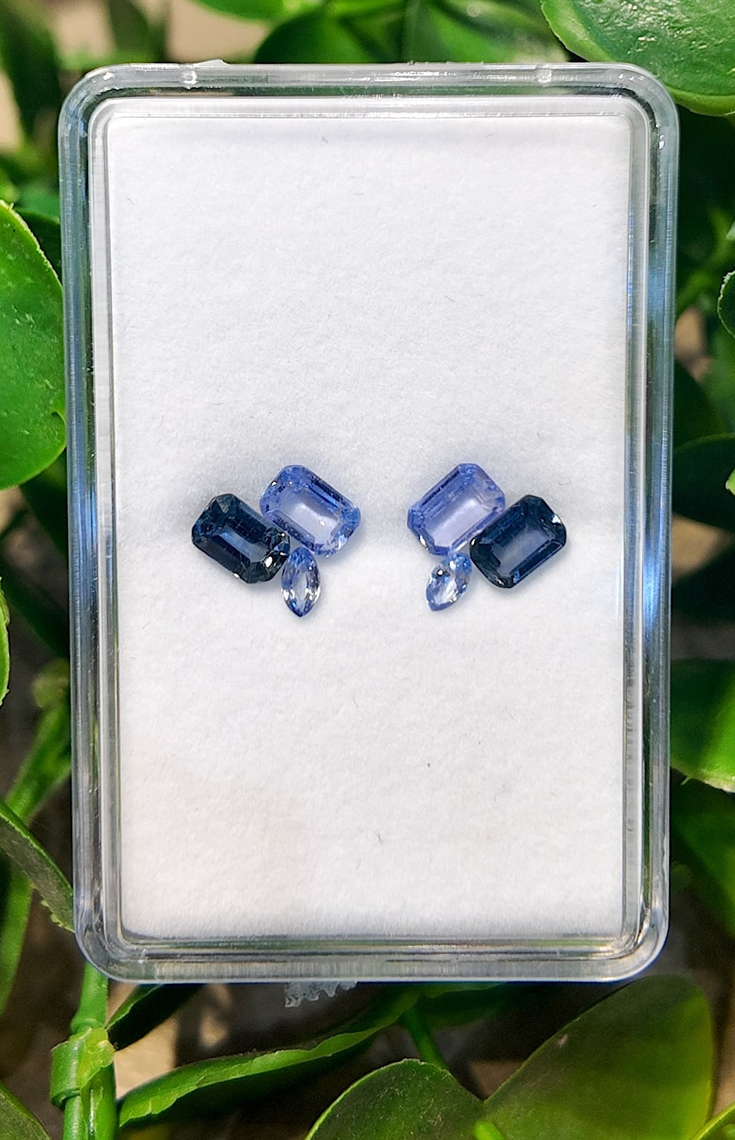 Pendientes de zafiro Moonwave (par)