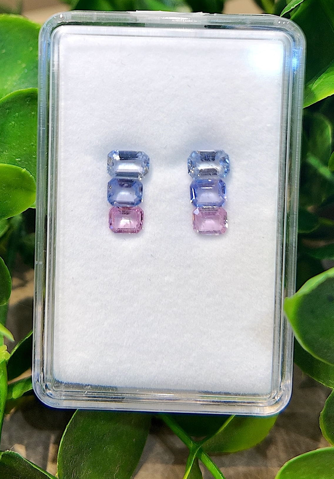 Pendientes colgantes Sorbet Sky de zafiro