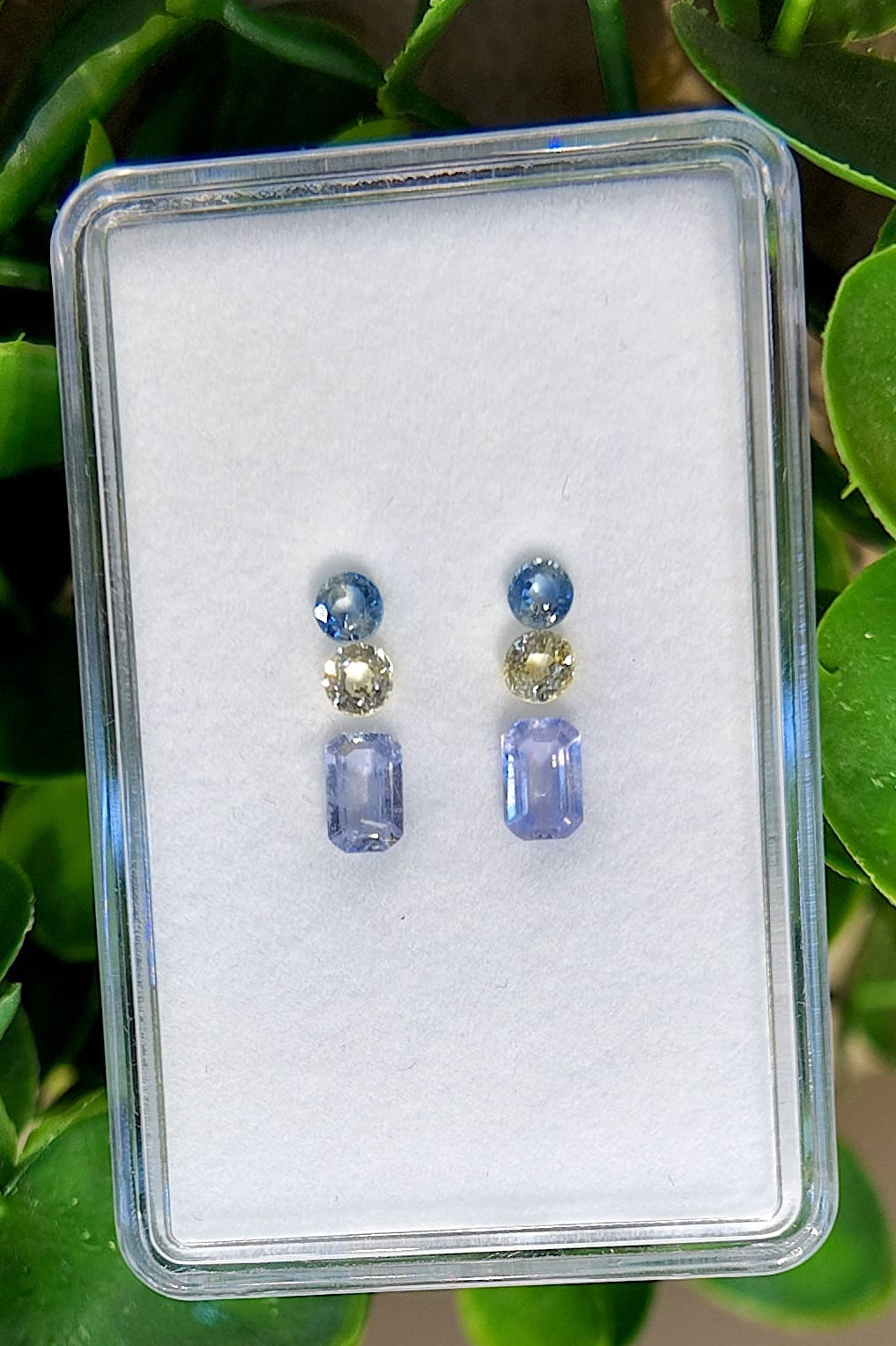 Pendientes colgantes Skylight de zafiro