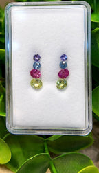Prism Drift Sapphire Drop Earrings