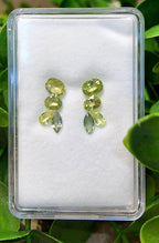 Lime Mirage Sapphire Drop Earrings