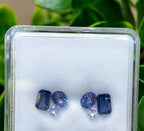 Midnight Tide Sapphire Stud Pair Set
