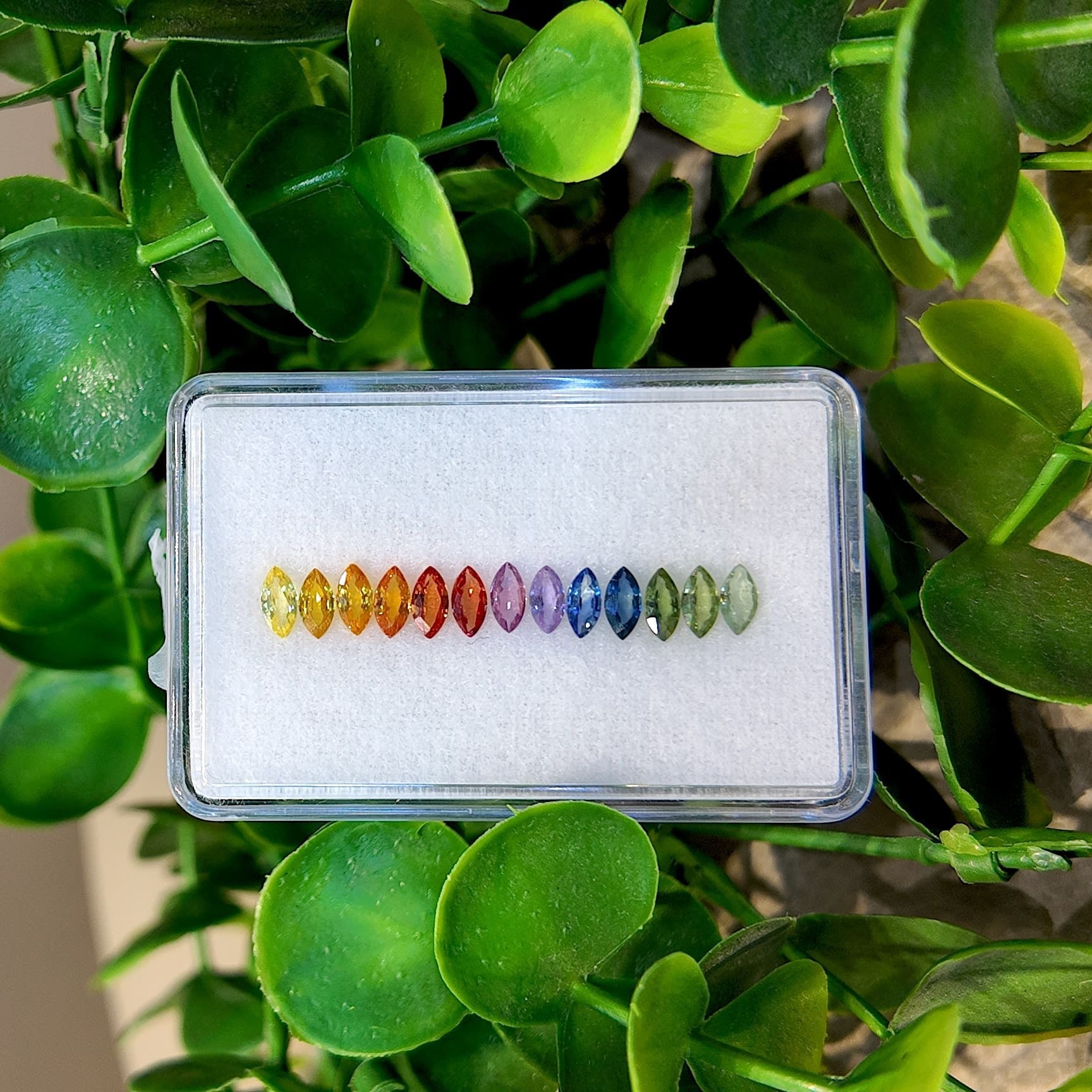 Conjunto Prism Marquise de Zafiros Arcoíris