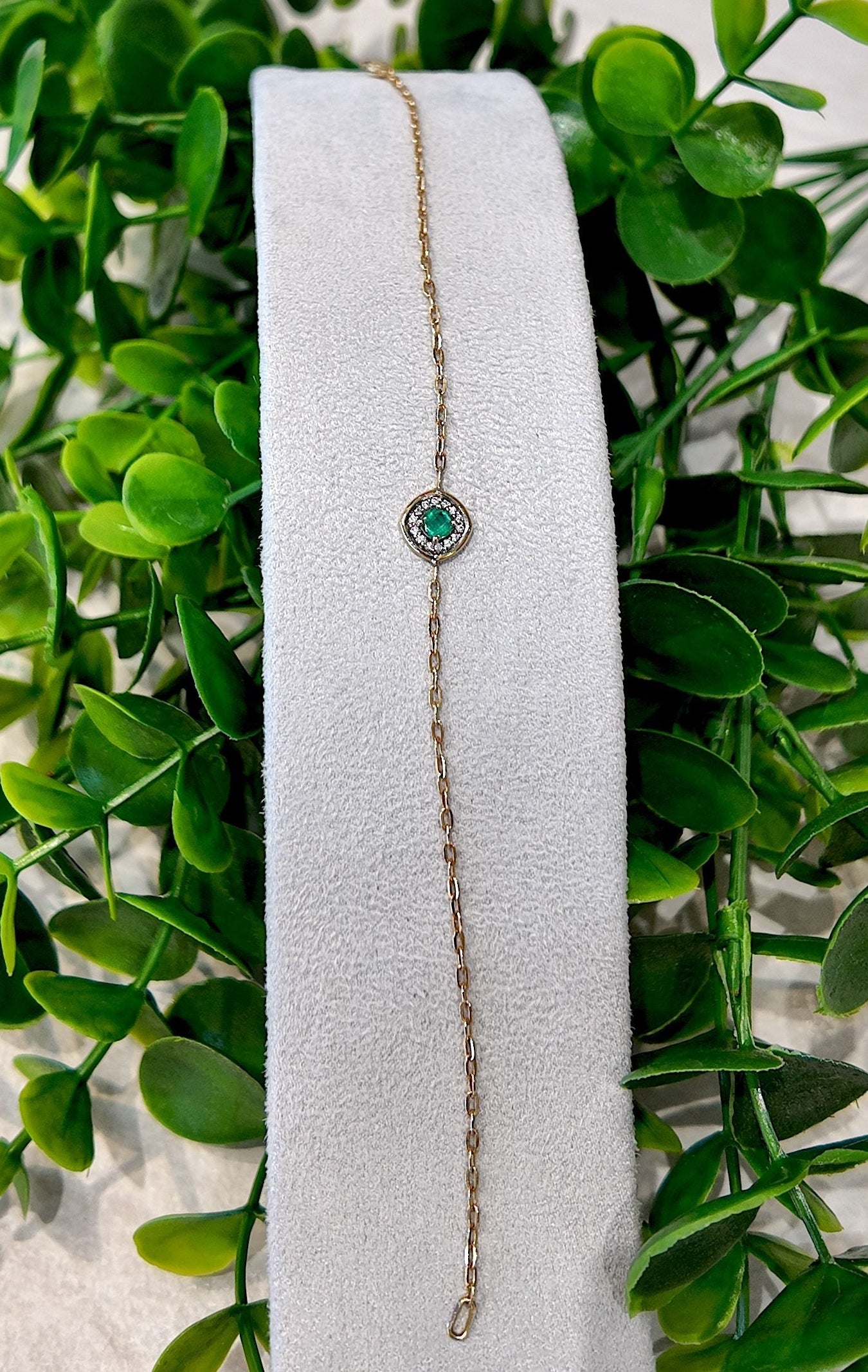 Pulsera Celeste Eslabones Acolchados