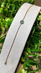 Pulsera Celeste Eslabones Acolchados