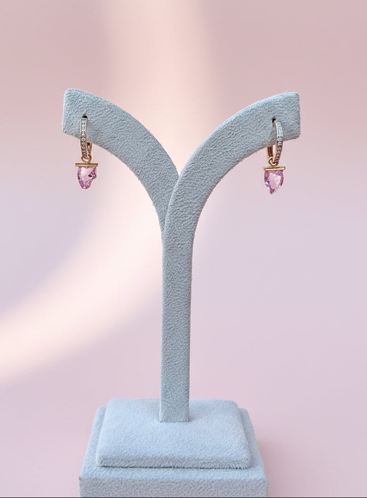 Blush Tumble Hoop Charms
