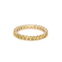 Yellow Sapphire Thin Eternity Band