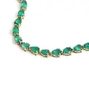 Emerald pear shape necklace