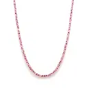 Pink Sapphire 2.00 MM Tennis Necklace