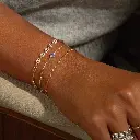 Diamond & Blue Sapphire Dainty Bracelet