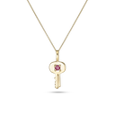 Home Sweet Home Birthstone Key Necklace