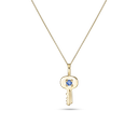 Home Sweet Home Birthstone Key Necklace