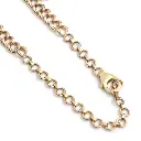 Rainbow Sapphire Mix Shape Link Chain Necklace