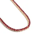 Ruby Tennis Necklace