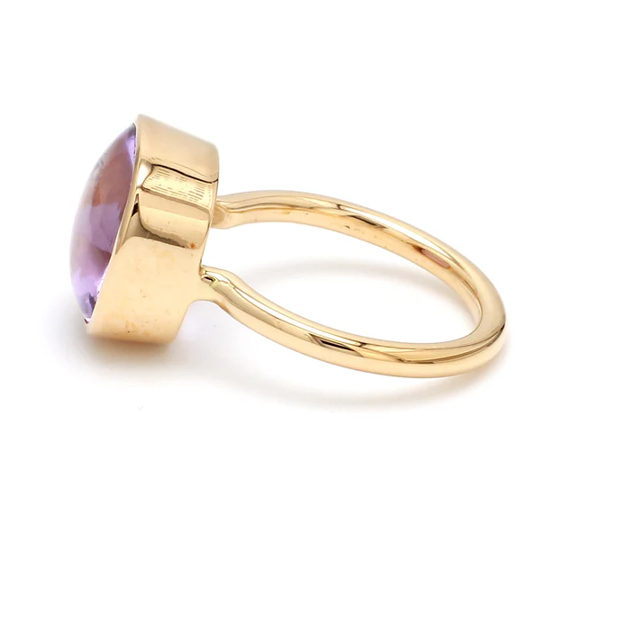 Amethyst Flowercut Ring