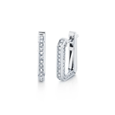 Diamond 3 in 1 Pave Gradual Link Drop Earrings