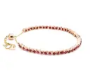 Ruby Round Bolo Bracelet