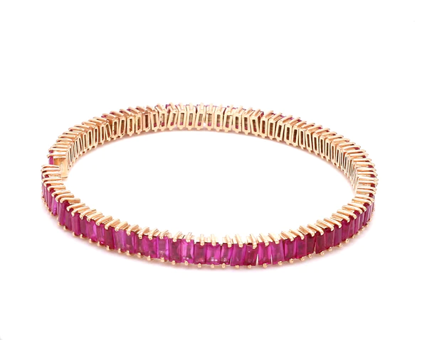 Ruby Baguette Cuff bracelet