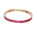 Ruby Baguette Cuff bracelet