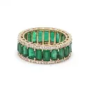 Emerald and Diamond Ring