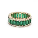 Emerald and Diamond Ring