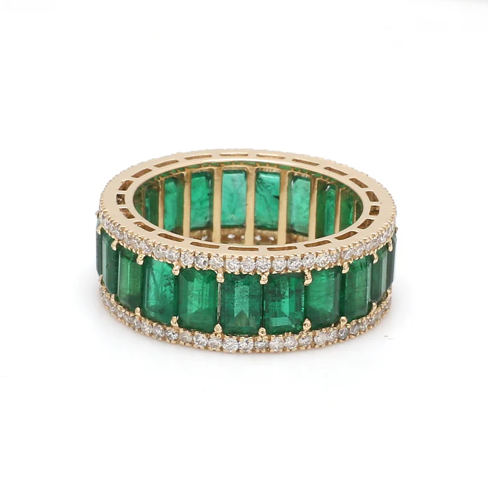 Emerald and Diamond Ring