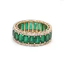 Emerald and Diamond Ring