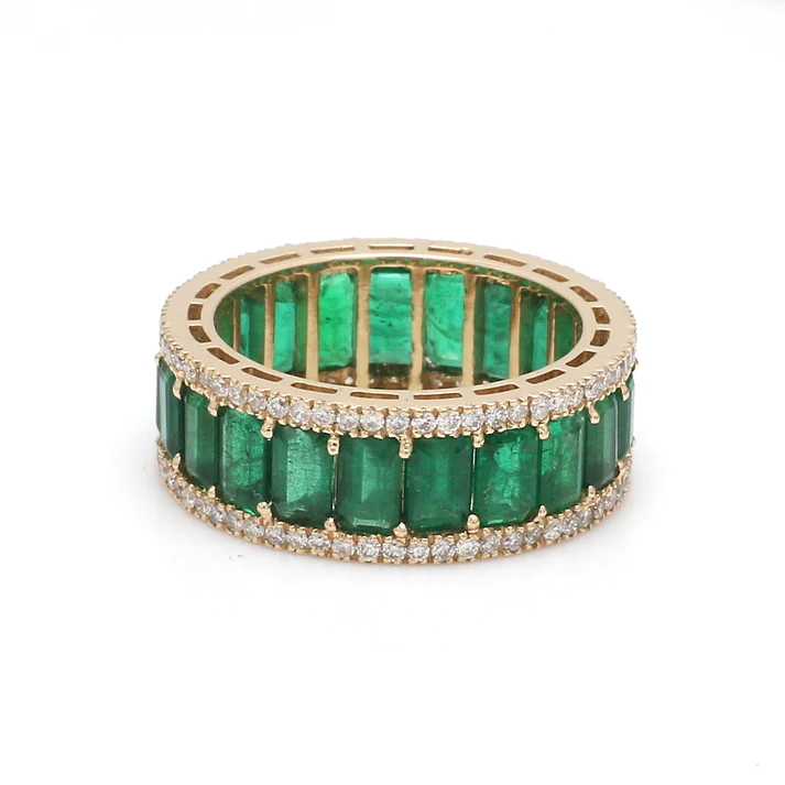 Emerald and Diamond Ring