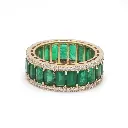 Emerald and Diamond Ring