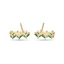 Emerald & Diamond Cluster Studs